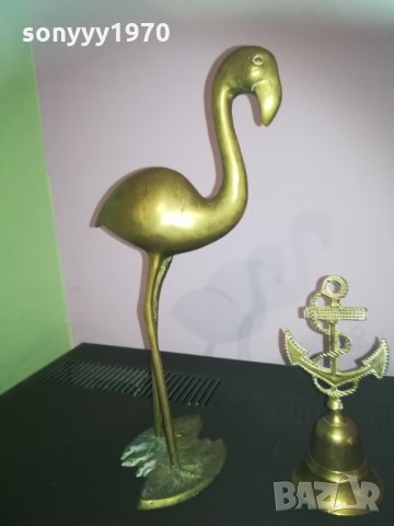 антики-колекция фламинго и котва с камбана, снимка 4 - Колекции - 30260953