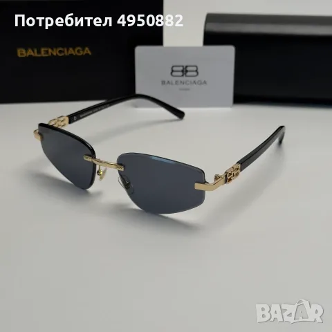 Дамски слънчеви очила Balenciaga Rimless BB Edition Black Cat Eye нови, снимка 2 - Слънчеви и диоптрични очила - 56161614