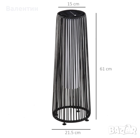 Градинска соларна лампа, снимка 4 - Соларни лампи - 52430031