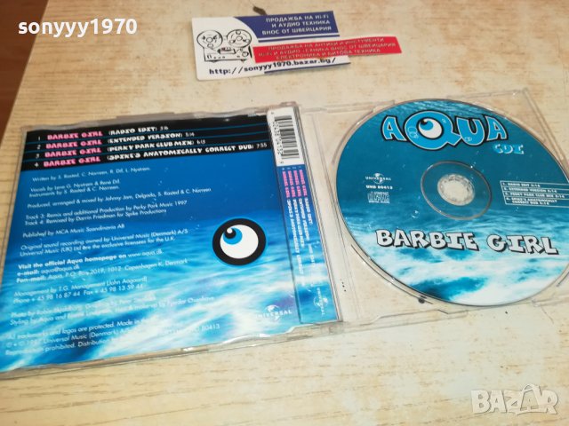 AQUA BARBIE GIRL CD1-ЦД 1203231644, снимка 2 - CD дискове - 39973219