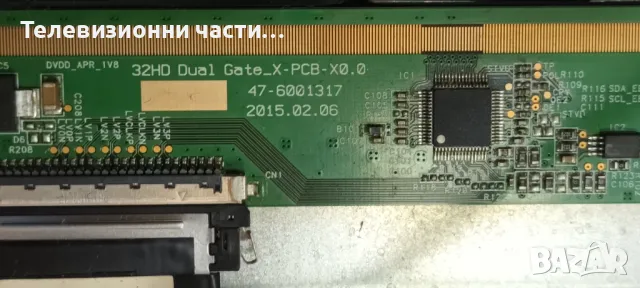 JVC LT-32V251 със счупен екран VES315WNDS-2D-N11 32HD Dual Gate_X-PCB-X0.0 47-6001317 17MB97 17IPS62, снимка 5 - Части и Платки - 48142322