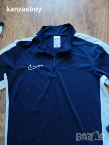 Nike Academy Men's Dri-FIT 1/2-Zip - страхотна мъжка блуза С КАТО НОВА, снимка 3 - Спортни дрехи, екипи - 53133587