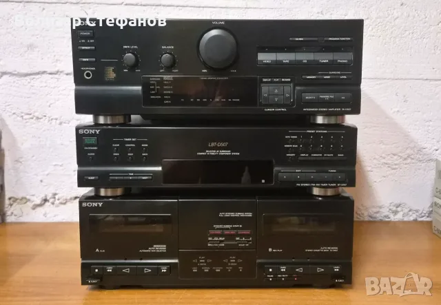 🔊 SONY LBT-D507 – Hi-Fi система с усилвател, графичен еквалайзер, тунер и двоен касетен дек | 