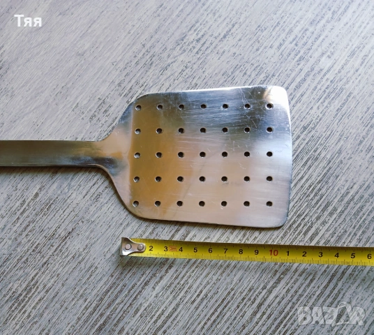Огромна неръждаема решетъчна лъжица , снимка 3 - Прибори за хранене, готвене и сервиране - 53896618