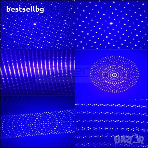 Мощен син акумулаторен лазер пойнтер 5000mW палещ клечка горящ цигара, снимка 10 - Измервателни инструменти - 29084757