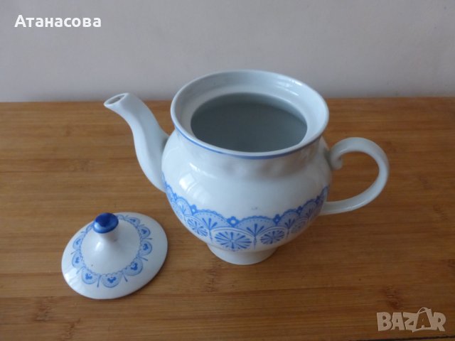 Украински порцеланов чайник Барановка 1970 г, снимка 7 - Аксесоари за кухня - 42081460