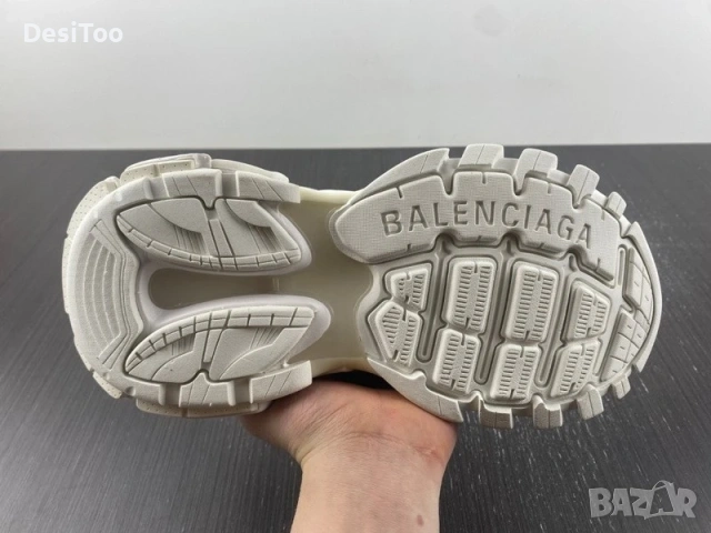 Balenciaga Track Sneaker "White/Rainbow Laces" , снимка 5 - Маратонки - 54358899