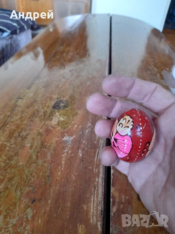 Старо дървено яйце #27, снимка 3 - Други ценни предмети - 53304047