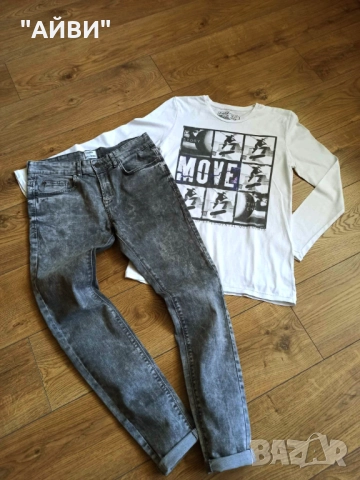 ZARA, PULL & BEAR детски дънки и блузки, снимка 3 - Детски панталони и дънки - 52414359