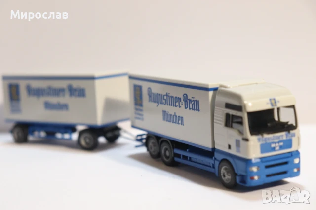 HERPA H0 1/87 MAN TGA ВЛЕКАЧ МОДЕЛ КАМИОН ТИР, снимка 5 - Колекции - 50687179
