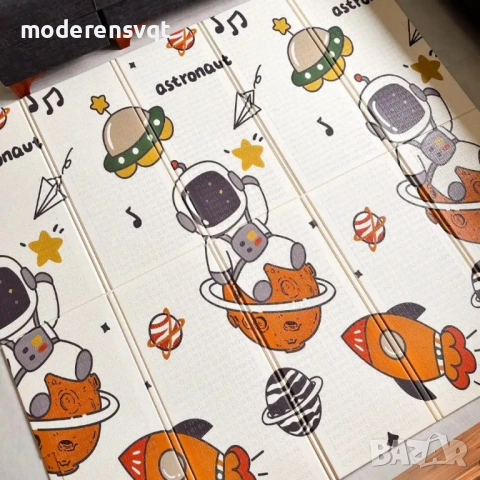 Топлоизолиращо килимче за игра космос 180x200см, снимка 3 - Други - 52929022