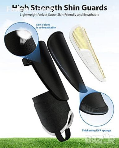 Нова предпазна футболна екипировка за момче 15-18 Подложки за пищяли, снимка 3 - Футбол - 40679887