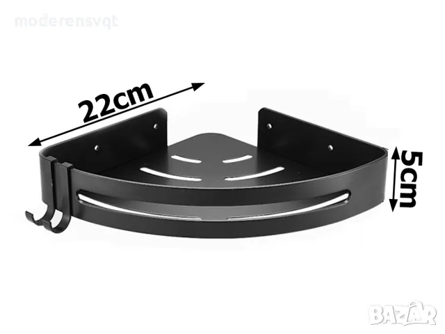 Етажерка за баня и душ черна, снимка 7 - Етажерки - 47642542