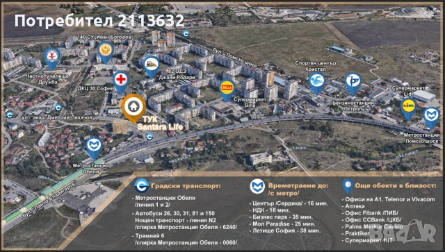 Под наем тристаен апартамент в Обеля 1 , снимка 14 - Апартаменти - 54201781