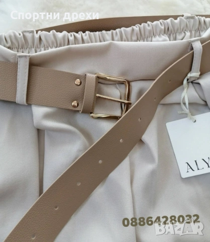 Прекрасен модел пола-панталон с колан и джобове, снимка 5 - Панталони - 54023809