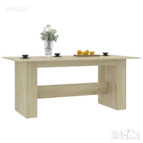 vidaXL Трапезна маса, дъб сонома, 180x90x76 см, инженерно дърво, снимка 3 - Маси - 56147705