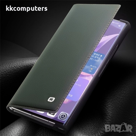 Huawei Mate Xs 2 QIALINO Magnetic Wallet Кожен Калъф и Протектор, снимка 6 - Калъфи, кейсове - 52838970