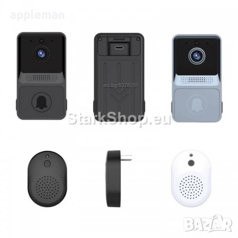 Безжичен видео звънец с камера и звук домофон аларма, снимка 6 - Други - 38881715