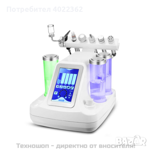 Апарат 7в1 за водно дермабразио, биолифтинг, RF, ултразвук, криотерапия - TS1173, снимка 4 - Козметични уреди - 44664584