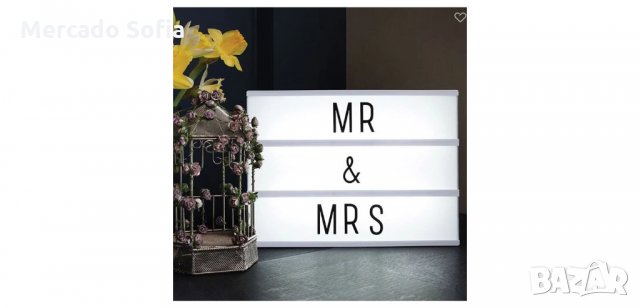 Магнитен светещ LED панел с букви , снимка 2 - Лед осветление - 34162355