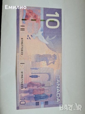 CANADA 🇨🇦 $ 10 DOLLARS 2005 год. , снимка 2 - Нумизматика и бонистика - 34990778