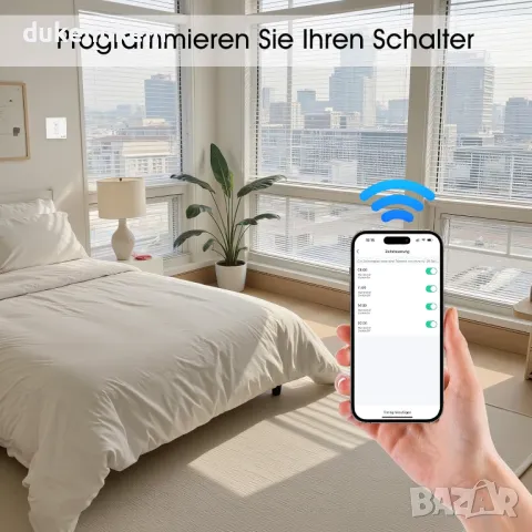 НОВ! WiFi таймер за щори, Alexa/Smart Life, без нулев проводник, снимка 6 - Друга електроника - 50431664