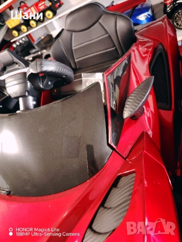 Акумулаторна кола Moni - Flash, червен металик , снимка 3 - Детски велосипеди, триколки и коли - 51610656