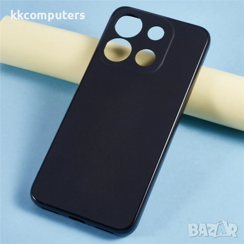 Калъф с протектор за Oukitel C57 Pro / C57s – мек TPU удароустойчив калъф, прозрачен или черен, снимка 3 - Калъфи, кейсове - 52477366