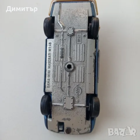 Ретро метална количка Maserati Indy – Gama Mini (Микро Разград) 1:46, снимка 7 - Колекции - 55783114