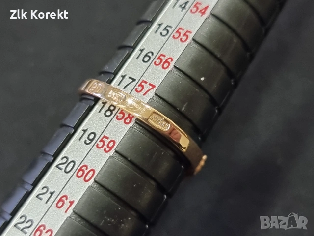 Дамски златен пръстен, руско злато СССР, снимка 8 - Пръстени - 54357088