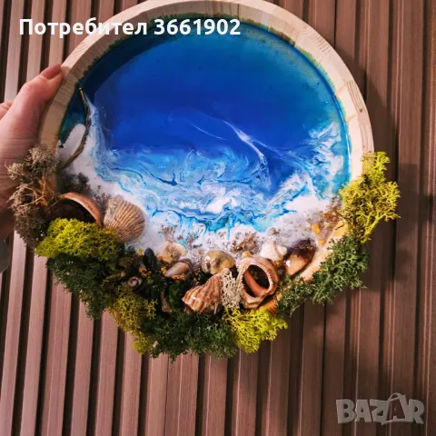 Жива картина Ръчна изработка Скандинавски мъх , снимка 12 - Картини - 39895881