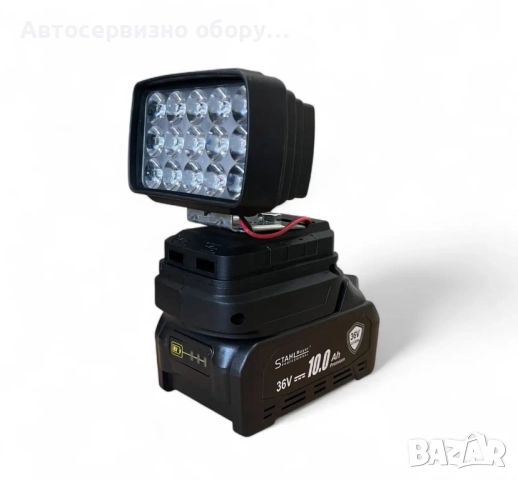 Комплект 7 в 1 акумулаторни инструменти 36V 10Ah с 4 батерии и куфар STAHLMAYER BLACK, снимка 8 - Куфари с инструменти - 51741595
