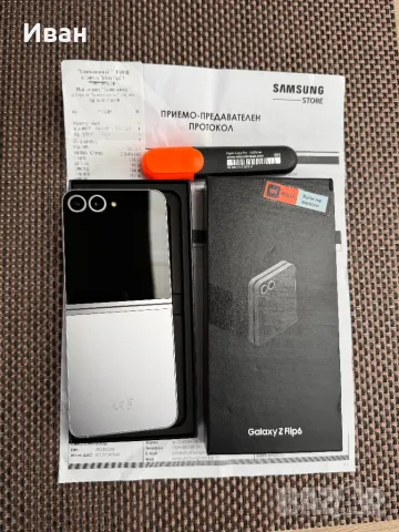 24м!!Samsung Z flip 6 12/256 Лизинг от 55лв самсунг з флип 6, снимка 1