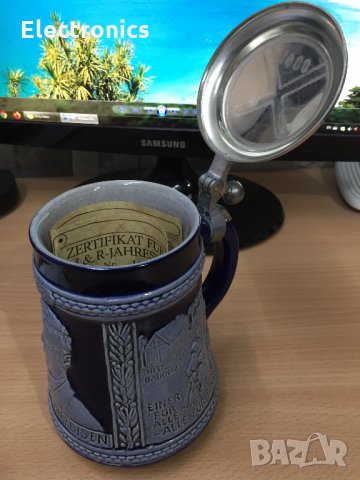 Уникална Немска Масивна Чаша - Ретро Стил, снимка 2 - Други ценни предмети - 30947362