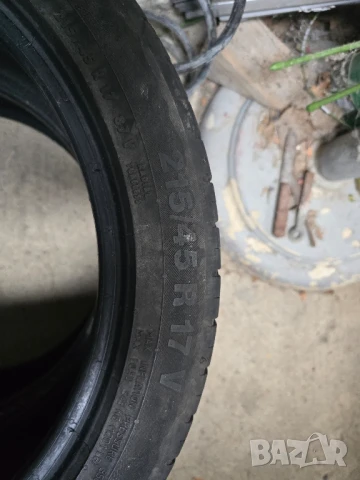 2 бр. ЛЕТНИ ГУМИ КОНТИНЕНТАЛ 215/45 R 17, снимка 3 - Гуми и джанти - 51417042