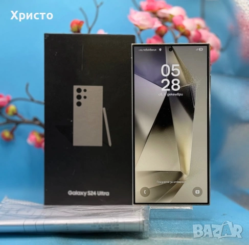 ГАРАНЦИОНЕН!!! Samsung Galaxy S24 Ultra, Dual SIM, 12GB RAM, 512GB, 5G, Titanium Grey