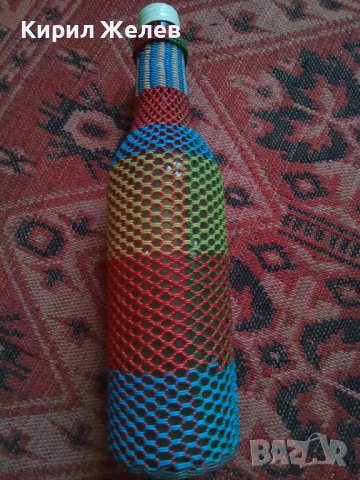 Стара бутилка с оплетка 28888, снимка 2 - Декорация за дома - 37255221