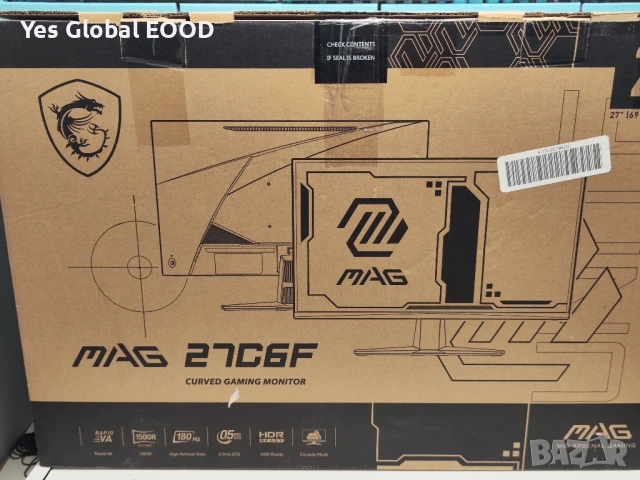 За части Монитор MSI MAG 27C6F, снимка 6 - Монитори - 51329637