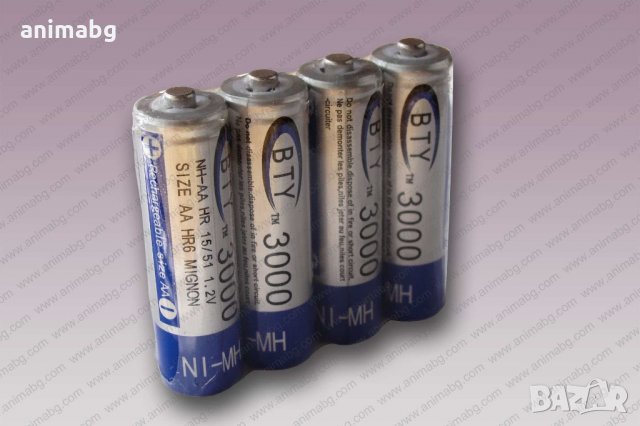ANIMABG 4бр. презареждащи батерии AA, снимка 1 - Друга електроника - 35550859