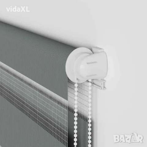 vidaXL Зеброва щора 65x150 см Ширина на плата 60,9 см Полиестер, снимка 9 - Щори - 56147384