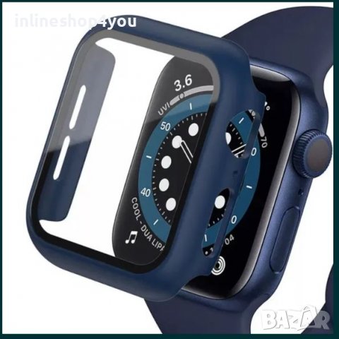 Кейс + Стъклен протектор за Apple Watch 8 / 7 45 41 / SE 44 40 6/5 360, снимка 4 - Аксесоари за Apple - 38495521