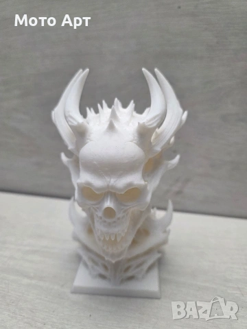 Демонска Дяволска Глава Фигура Демон Дявол Diablo 3D Принт за Оцветяване