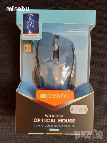 Чисто нова оптична мишка Canyon, снимка 1 - Клавиатури и мишки - 40642266