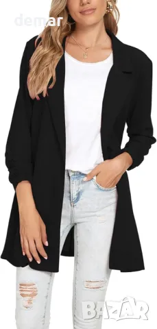 MINTLIMIT Дамско Дълго Сако с Дълъг Ревер и Едно Копче