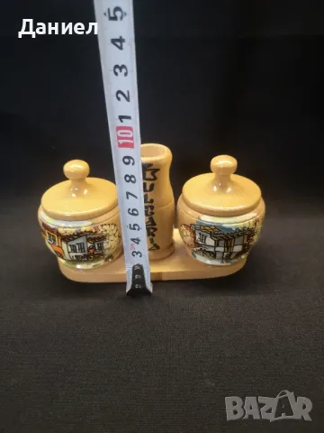 Етно пиперник и солница, снимка 4 - Антикварни и старинни предмети - 48937860