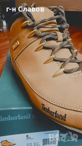 Gold Timberland, Mid Hiker, Nabuck, снимка 6 - Мъжки боти - 52913811