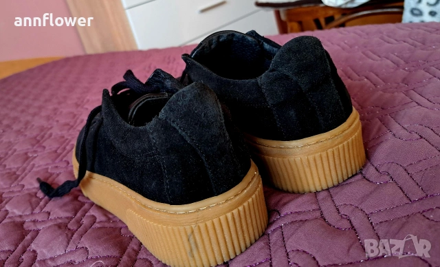 Обувки S 1909 естествена кожа-велур , снимка 3 - Дамски ежедневни обувки - 54194376