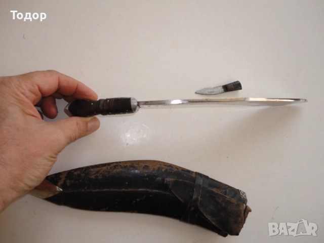 Стар нож кукри , снимка 10 - Ножове - 52670271