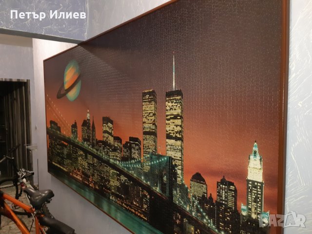 Огромен пъзел 12 000 части, залепен, снимка 4 - Декорация за дома - 30740498