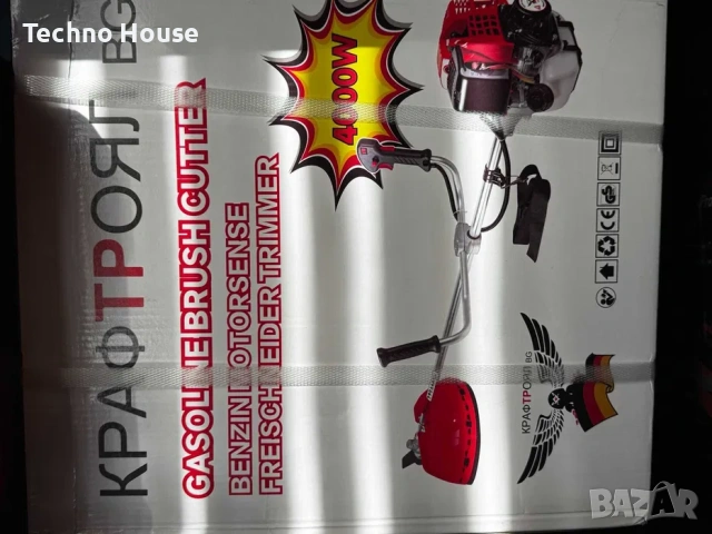 Бензинов Тример за трева KraftRoyal 68 кубика 4000w, снимка 2 - Градинска техника - 53250525